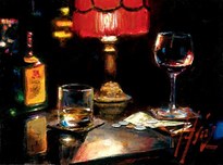 Fabian Perez Fabian Perez Noches De Malavida Con Whiskey And Wine